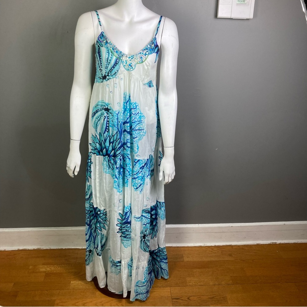 Antica Sartoria maxi dress o/s medium strappy NWT cottagecore coastal